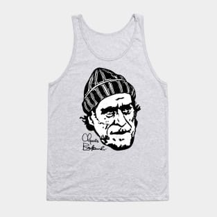 Charles Bukowski Signature Portrait Tank Top